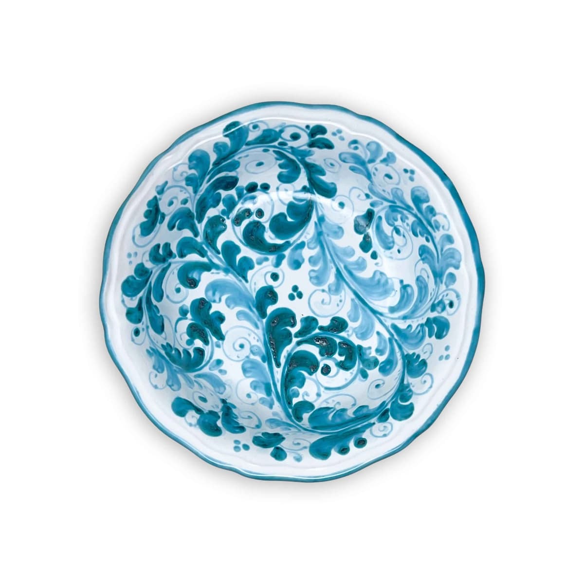 Best Sicily Hand-Painted Ceramic Scalloped Bowl - 19 cm (7.5 inch) - Image 2