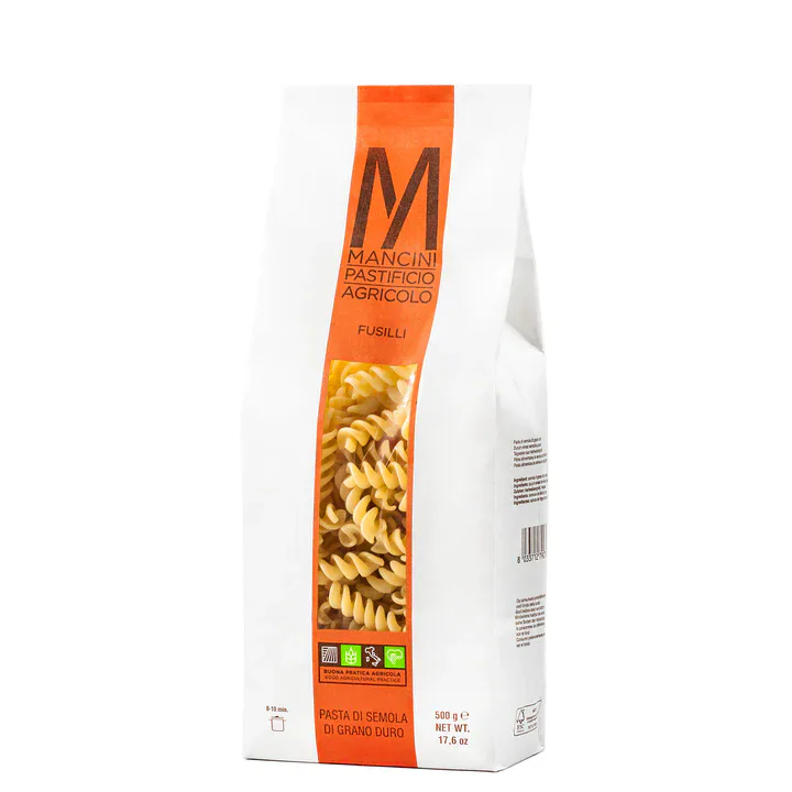 Mancini Fusilli Pasta – 1.1 Lb (500g)