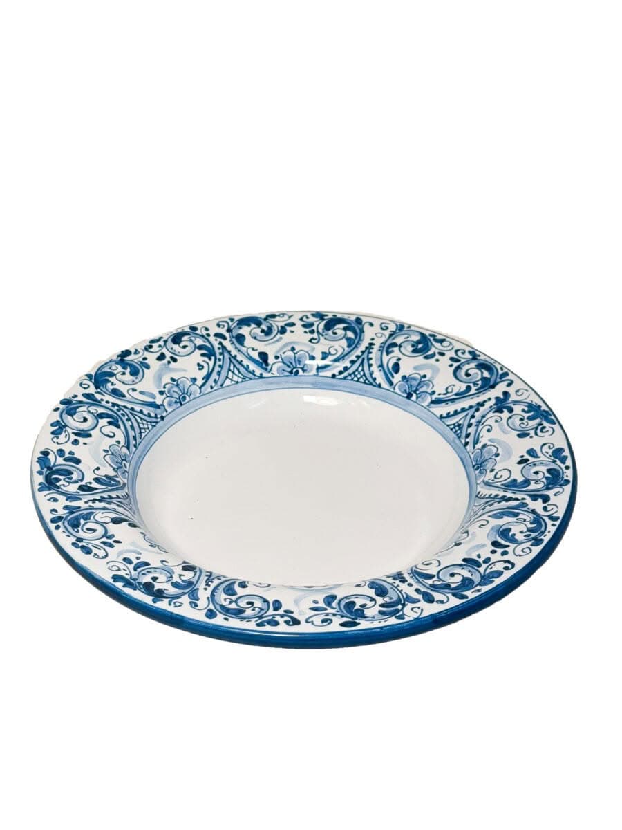 Best Sicily Ceramic Blue Maiolica Deep Plate - Image 3