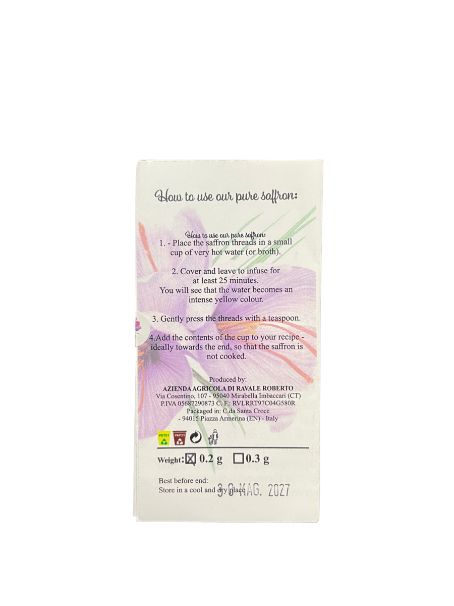 Azienda Agricola Ravale Saffron Threads - 0.01 OZ (0.2g) - Image 2