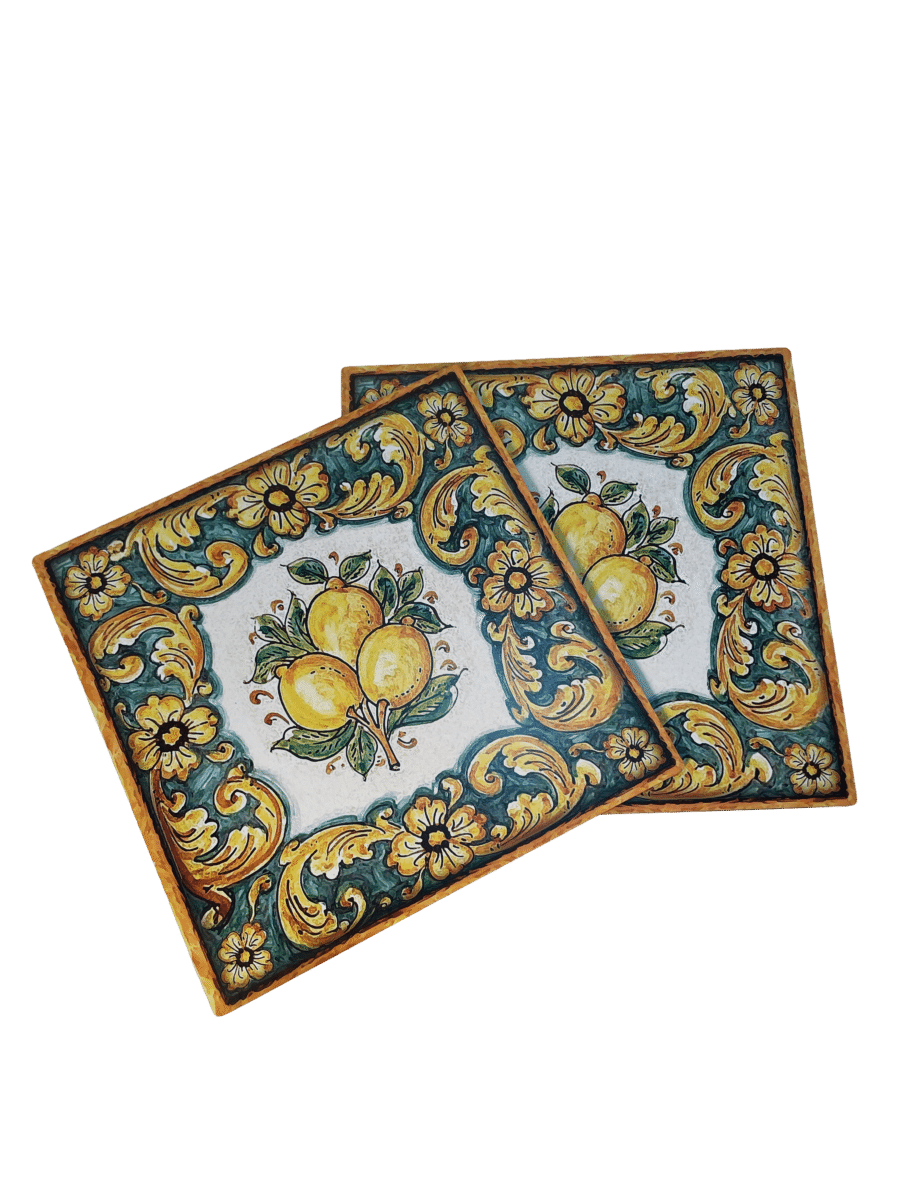 Best Sicily Square Lemon Trivets - Set of 2