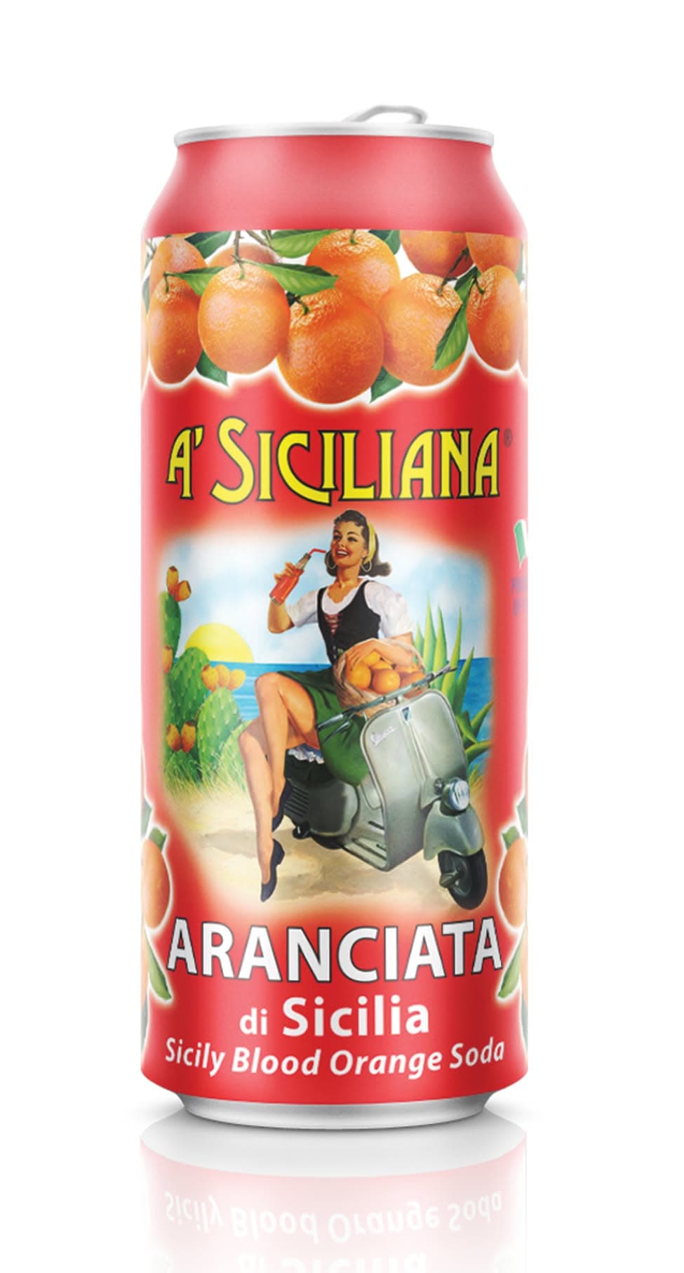 A'Siciliana Blood Orange Soda - 4 x 330mL (11.5oz) - Image 2