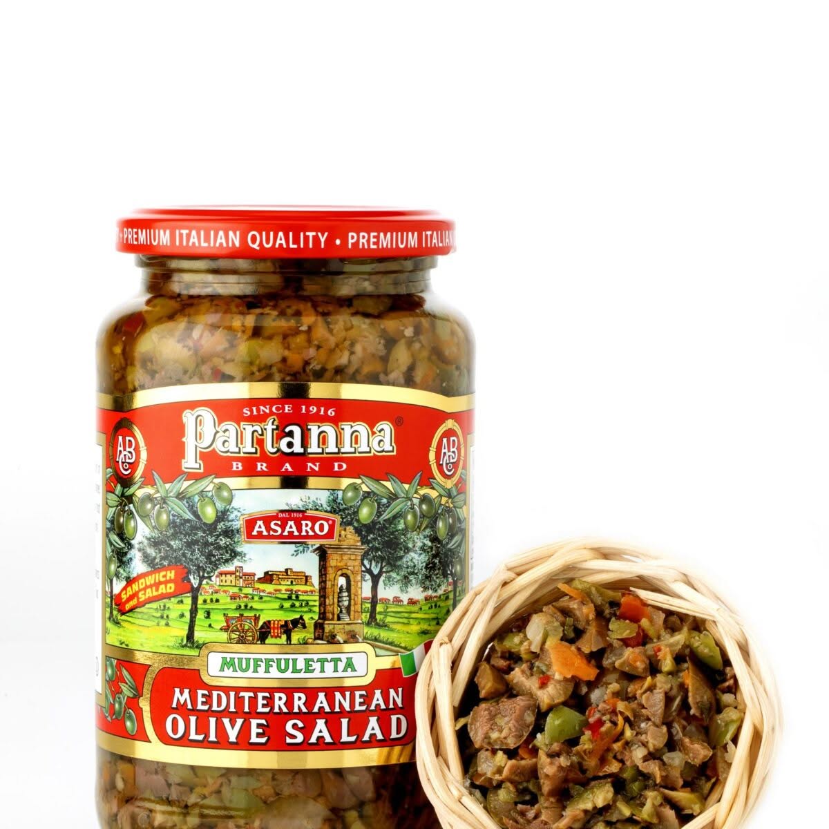 Partanna Muffuletta Mediterranean Olive Salad - 19oz (550g)