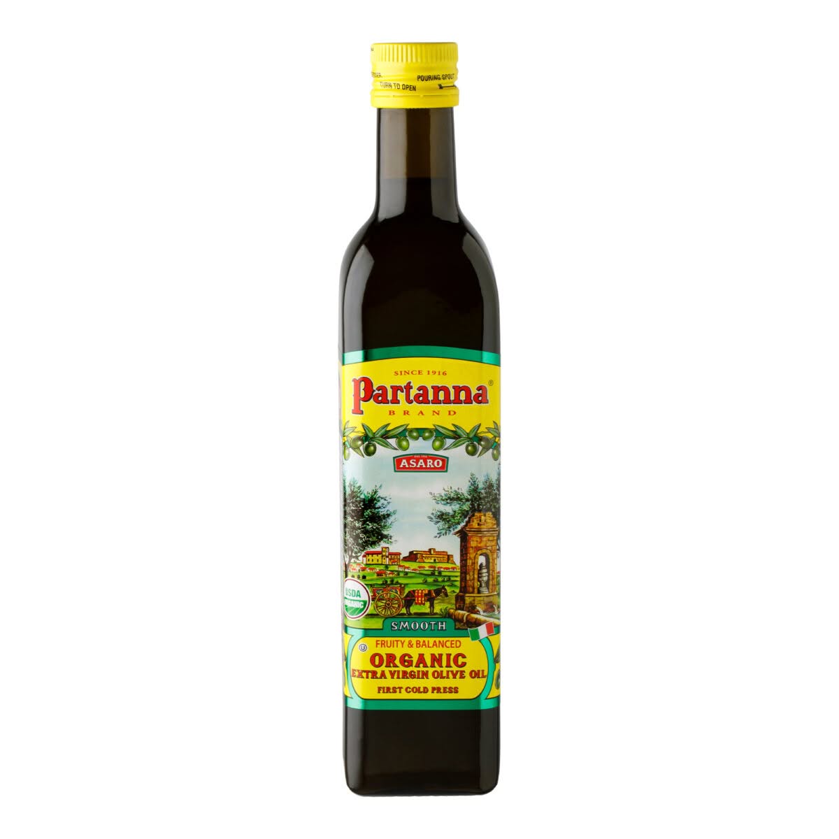 Partanna Organic Smooth Extra Virgin Olive Oil