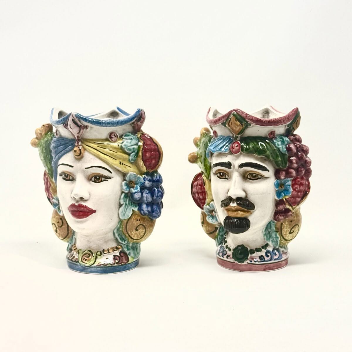 Best Sicily Ceramic Moor’s Head Couple Small – 14.5 cm (5.7 inch)