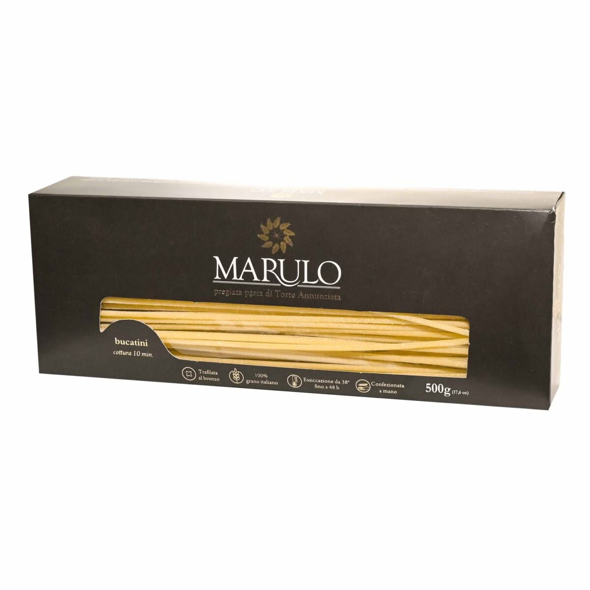 Marulo Artisanal Bucatini Pasta – 1.1 Lb (500g)