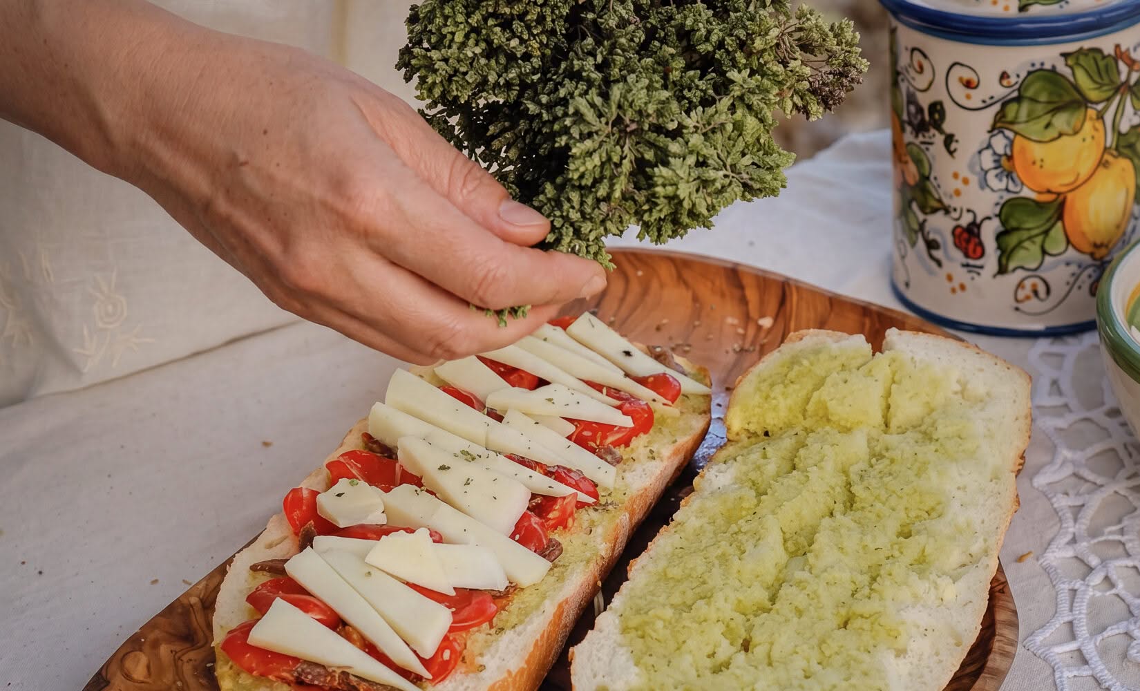 pane cunzato origano